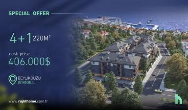 Exclusive offer: 4+1 apartment at Marina City project in Beylikduzu 