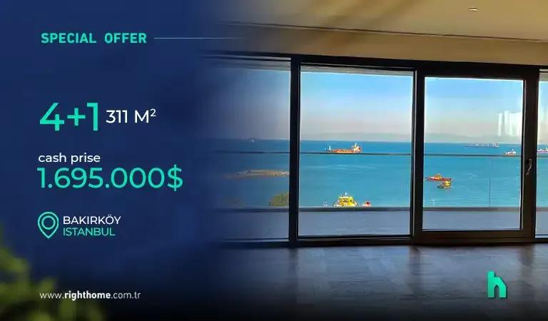 Exclusive Offer For a 4+1 Apartment in Bakirkoy, The Heart of Istanbul