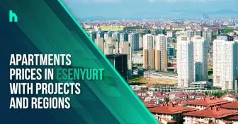 Apartments prices in Esenyurt with projects and regions